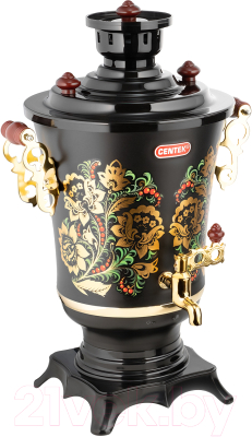 Электросамовар Centek CT-0093 (черный/хохлома)