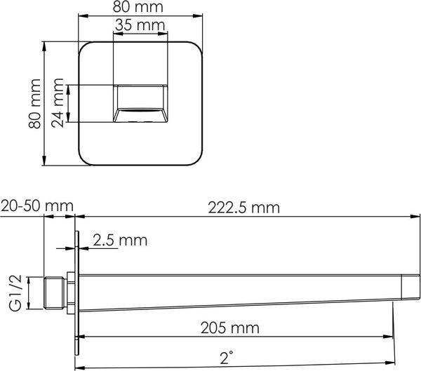 Излив Wasserkraft Kerama Marazzi A298