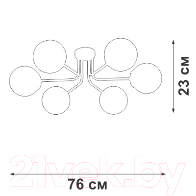 Люстра Vitaluce V4995-0/6PL