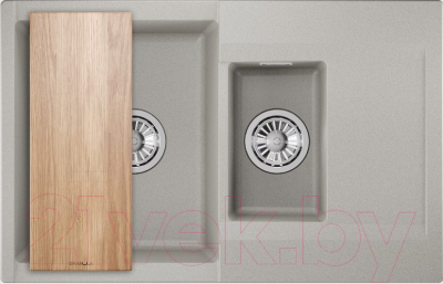 Мойка кухонная GRANULA ES-7808 (базальт) - фото