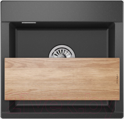 Мойка кухонная GRANULA ES-5201 (черный) - фото