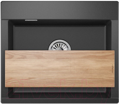 Мойка кухонная GRANULA ES-5804 (черный) - фото