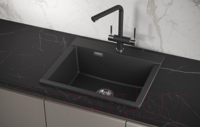 Мойка кухонная GRANULA ES-5804 (черный)