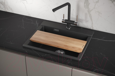 Мойка кухонная GRANULA ES-5804 (черный)