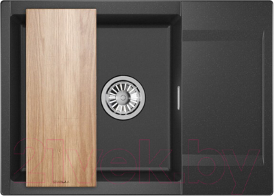 Мойка кухонная GRANULA ES-7003 (черный) - фото