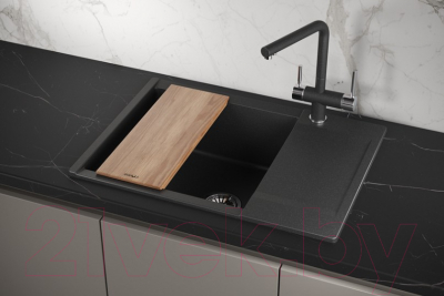 Мойка кухонная GRANULA ES-7003 (черный)