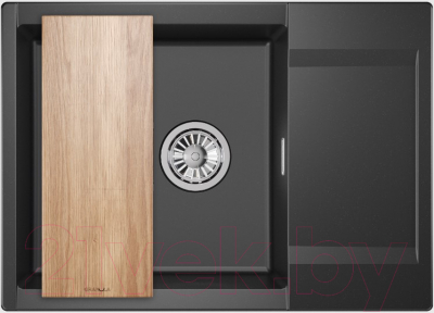Мойка кухонная GRANULA ES-7003 (шварц) - фото