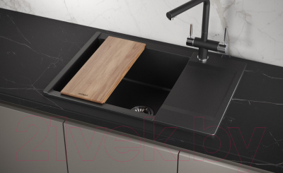 Мойка кухонная GRANULA ES-7003 (шварц)
