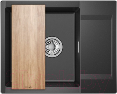 Мойка кухонная GRANULA ES-6202 (шварц) - фото