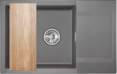 Мойка кухонная GRANULA ES-7807 (графит) - фото