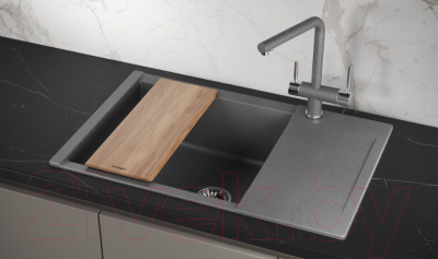 Мойка кухонная GRANULA ES-7807 (графит)