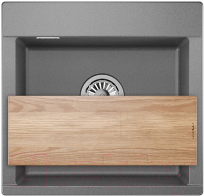 Мойка кухонная GRANULA ES-5201 (графит) - фото