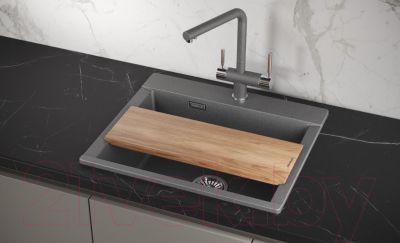 Мойка кухонная GRANULA ES-5804 (графит)