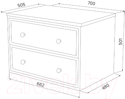 Тумба под умывальник IDDIS Torr TOR70DBi95