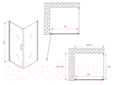 Душевой уголок Abber Sonnenstrand AG04060-S100