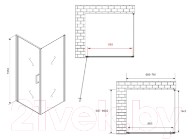 Душевой уголок Abber Sonnenstrand AG04070-S100