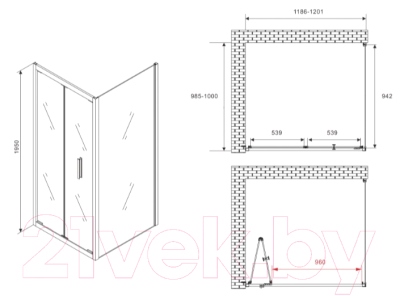 Душевой уголок Abber Sonnenstrand AG07120-S100