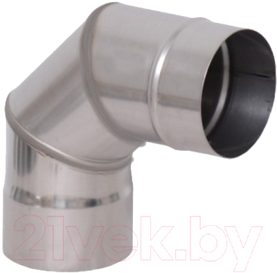 Поворот дымохода КПД 90 439/0.8мм ф115 - фото