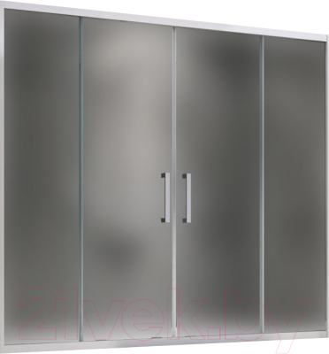 Стеклянная шторка для ванны Abber Schwarzer Diamant AG57150M - фото