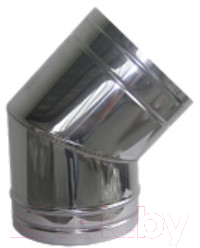 Поворот дымохода КПД Сэндвич 45 ф115х200