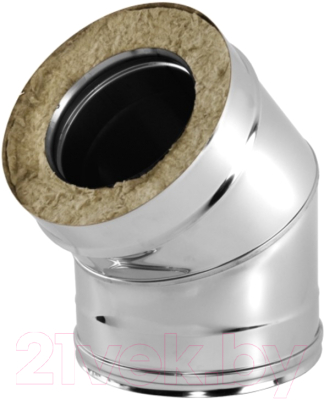 Поворот дымохода КПД Сэндвич 45 ф150х230 - фото