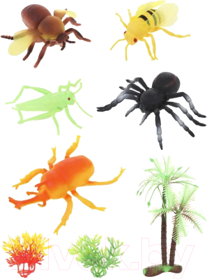 Набор фигурок игровых Наша игрушка Насекомые / 8801-21A - фото