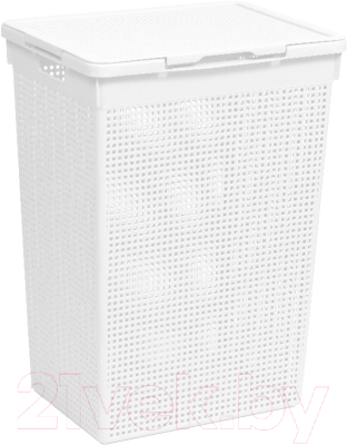Корзина для белья Violet Лофт с крышкой / 566006 - фото