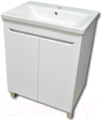 Тумба с умывальником Гамма Н25оФ9/1-У65 Софт-13065 - фото