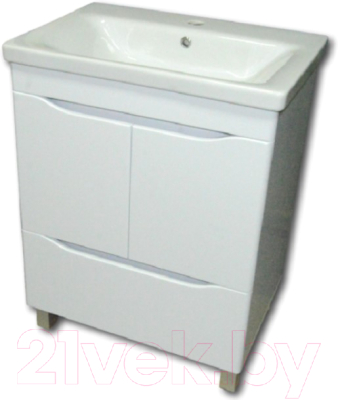 Тумба с умывальником Гамма Р25оФ8/1-У65 Софт-13065 - фото