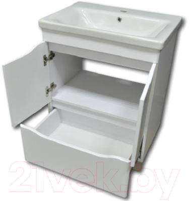 Тумба с умывальником Гамма Р25оФ8/1-У65 Софт-13065