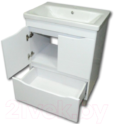 Тумба с умывальником Гамма Р25оФ8/1-У65 Софт-13065