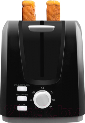 Тостер Centek СТ-1429 (черный/серебристый)