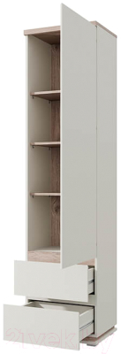 Шкаф-пенал Anrex Lima 1D2S (персидский жемчуг/мадура)