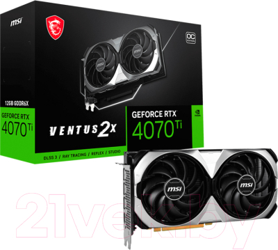 Видеокарта MSI GeForce RTX 4070 Ti Ventus 2X 12G OC