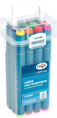 Набор маркеров ГАММА Студия / 1204P_12 - фото