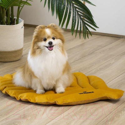 Матрас для животных Mr. Kranch Листочек / MKR221477 (охра)