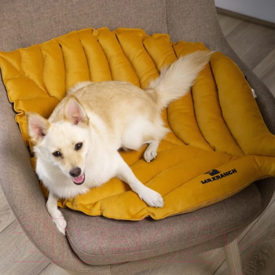 Матрас для животных Mr. Kranch Листочек / MKR221477 (охра)