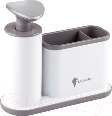 Дозатор моющего средства Leonord Sauber / 105845 (с органайзером для хранения) - фото