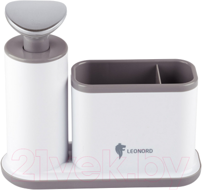 Дозатор моющего средства Leonord Sauber / 105845 (с органайзером для хранения)