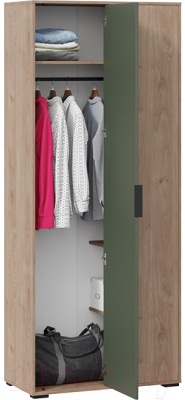 Шкаф ТриЯ Лео ТД-410.07.23 (гикори джексон/дымчатый зеленый)