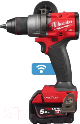 Аккумуляторная дрель-шуруповерт Milwaukee M18 ONEDD3-502X Fuel One-Key / 4933492802 - фото