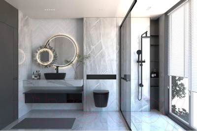 Унитаз подвесной с инсталляцией Abber Bequem AC1100MB-AC0105-AC0121MB