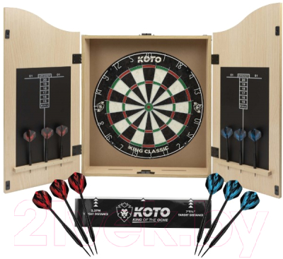 Дартс Koto Darts Centre - Lightwood Darts Cabinet With Darts - фото