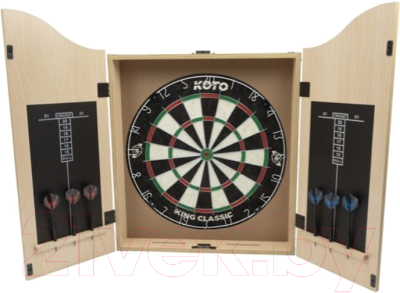 Дартс Koto Darts Centre - Lightwood Darts Cabinet With Darts