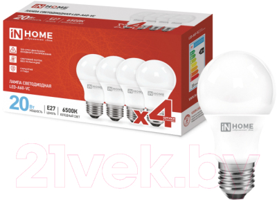 Лампа INhome LED-A60-VC / 4690612047713 - фото