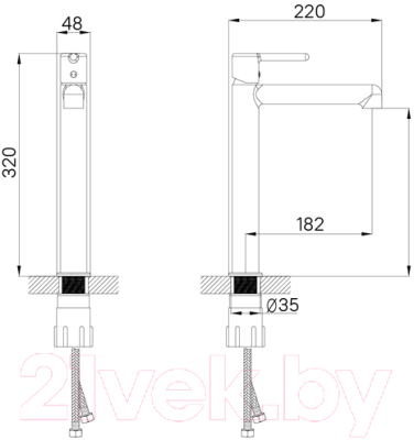 Смеситель IDDIS Aiger AIGSB01i01