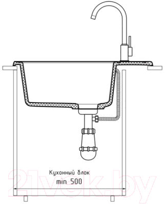 Мойка кухонная GranFest Quarz Z-58