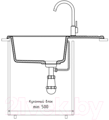 Мойка кухонная GranFest Quarz Z-18