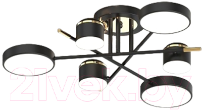 Потолочный светильник Mirastyle Диод MH-3231/6 BK+FGD - фото