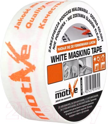Лента монтажная Motive White Masking Tape 0.038x50м / 020332 - фото